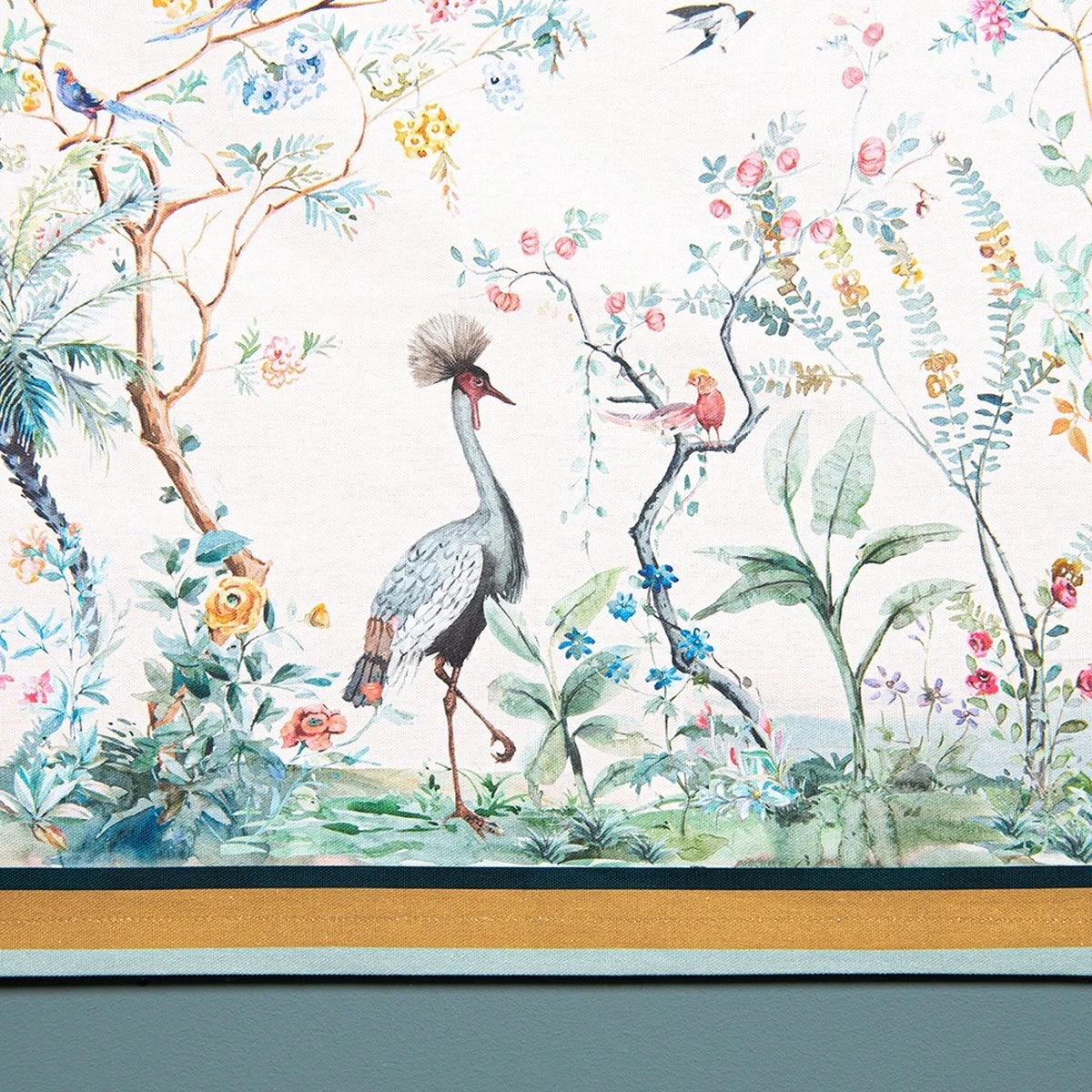 Clayre & Eef Vierkant Tafelkleed 100x100 Cm Beige Groen Katoen Vierkant Tropisch Motief Tafellaken Tafellinnen Tafeltextiel 5 Clayre & Eef Vierkant Tafelkleed 100x100 Cm Beige Groen Katoen Vierkant Tropisch Motief Tafellaken Tafellinnen Tafeltextiel - Afbeelding 3