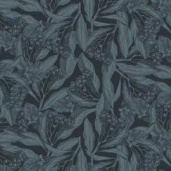 Unique Living Bonita Tafelzeil 160CM Rond - Vlierbessen - Zwart