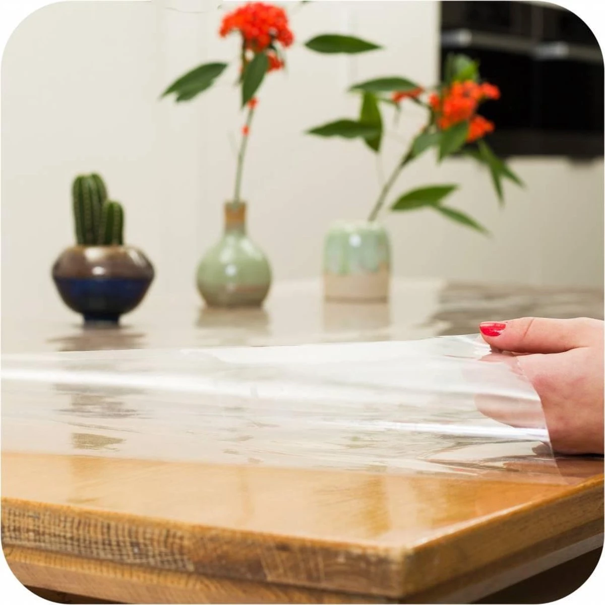 Transparant Tafelzeil - Rol - 140 Cm X 300 Cm 9 Transparant Tafelzeil - Rol - 140 Cm X 300 Cm - Afbeelding 7