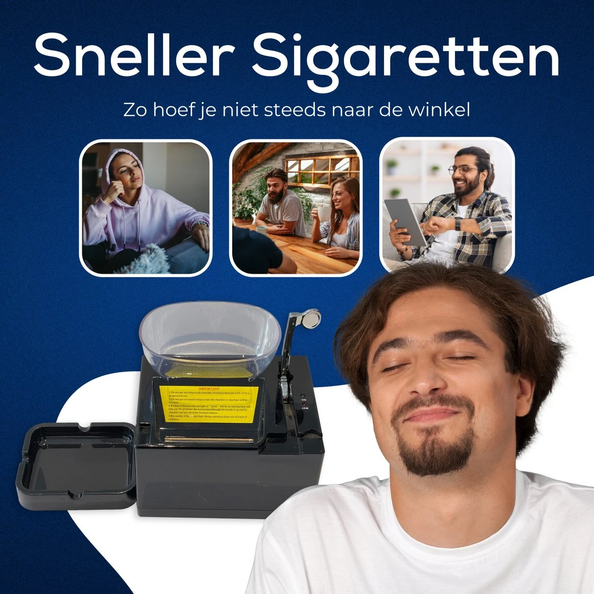 Macs Limit Elektrische Sigarettenmaker - Electrische Sigarettenmachine - Sigaretten Maker- Sigarettenvuller - Hulzenstopper - Complete Set- Machine à Cigarettes électrique 4 Macs Limit Elektrische Sigarettenmaker - Electrische Sigarettenmachine - Sigaretten Maker- Sigarettenvuller - Hulzenstopper - Complete Set- Machine à Cigarettes électrique - Afbeelding 2