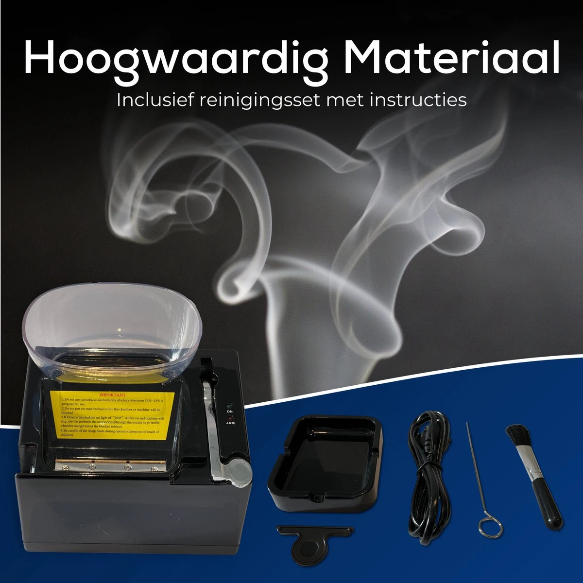 Macs Limit Elektrische Sigarettenmaker - Electrische Sigarettenmachine - Sigaretten Maker- Sigarettenvuller - Hulzenstopper - Complete Set- Machine à Cigarettes électrique 7 Macs Limit Elektrische Sigarettenmaker - Electrische Sigarettenmachine - Sigaretten Maker- Sigarettenvuller - Hulzenstopper - Complete Set- Machine à Cigarettes électrique - Afbeelding 5