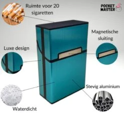 PocketMaster® Sigaretten Doosje - Blauw - Aluminium - Sigaretten Houder/Hoesje - Weerbestendig - Stevig En Luxe Opbergdoosje 9 PocketMaster® Sigaretten Doosje - Blauw - Aluminium - Sigaretten Houder/Hoesje - Weerbestendig - Stevig En Luxe Opbergdoosje -Bormioli Rocco winkel 1200x1200 223
