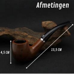 Merkloos Luxe Tabakspijp Set – Ebbenhout – Handgemaakt – Rookpijp – Pijp Roken – Rookpijp Tabak – Tabakspijp Starter Set - Tabakspijp -Bormioli Rocco winkel 1200x1200 276