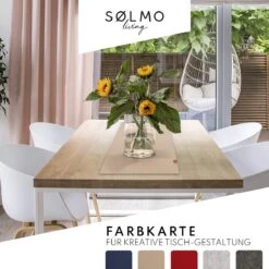 Sølmo I Design Tafelloper Beige Vilt I 150x40 Cm Tafelloper I Scandinavische Vilt Loper Tafel Wasbaar Met Leren Label - Tafelloper Winter -Bormioli Rocco winkel 1200x1200 3