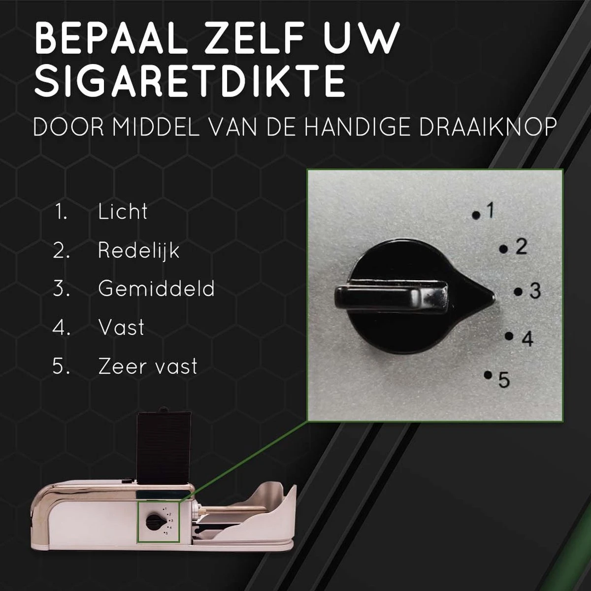 Elektrische Sigarettenmaker – Sigaretten Maker Electrisch – RVS – Sigaretten – Krachtige Motor - Electrische Sigarettenmachine – 25x13x8 Cm 5 Elektrische Sigarettenmaker – Sigaretten Maker Electrisch – RVS – Sigaretten – Krachtige Motor - Electrische Sigarettenmachine – 25x13x8 Cm - Afbeelding 3