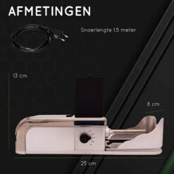 Elektrische Sigarettenmaker – Sigaretten Maker Electrisch – RVS – Sigaretten – Krachtige Motor - Electrische Sigarettenmachine – 25x13x8 Cm 13 Elektrische Sigarettenmaker – Sigaretten Maker Electrisch – RVS – Sigaretten – Krachtige Motor - Electrische Sigarettenmachine – 25x13x8 Cm -Bormioli Rocco winkel 1200x1200 310