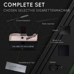 Elektrische Sigarettenmaker – Sigaretten Maker Electrisch – RVS – Sigaretten – Krachtige Motor - Electrische Sigarettenmachine – 25x13x8 Cm 16 Elektrische Sigarettenmaker – Sigaretten Maker Electrisch – RVS – Sigaretten – Krachtige Motor - Electrische Sigarettenmachine – 25x13x8 Cm -Bormioli Rocco winkel 1200x1200 313