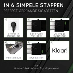 Elektrische Sigarettenmaker – Sigaretten Maker Electrisch – RVS – Sigaretten – Krachtige Motor - Electrische Sigarettenmachine – 25x13x8 Cm 17 Elektrische Sigarettenmaker – Sigaretten Maker Electrisch – RVS – Sigaretten – Krachtige Motor - Electrische Sigarettenmachine – 25x13x8 Cm -Bormioli Rocco winkel 1200x1200 314