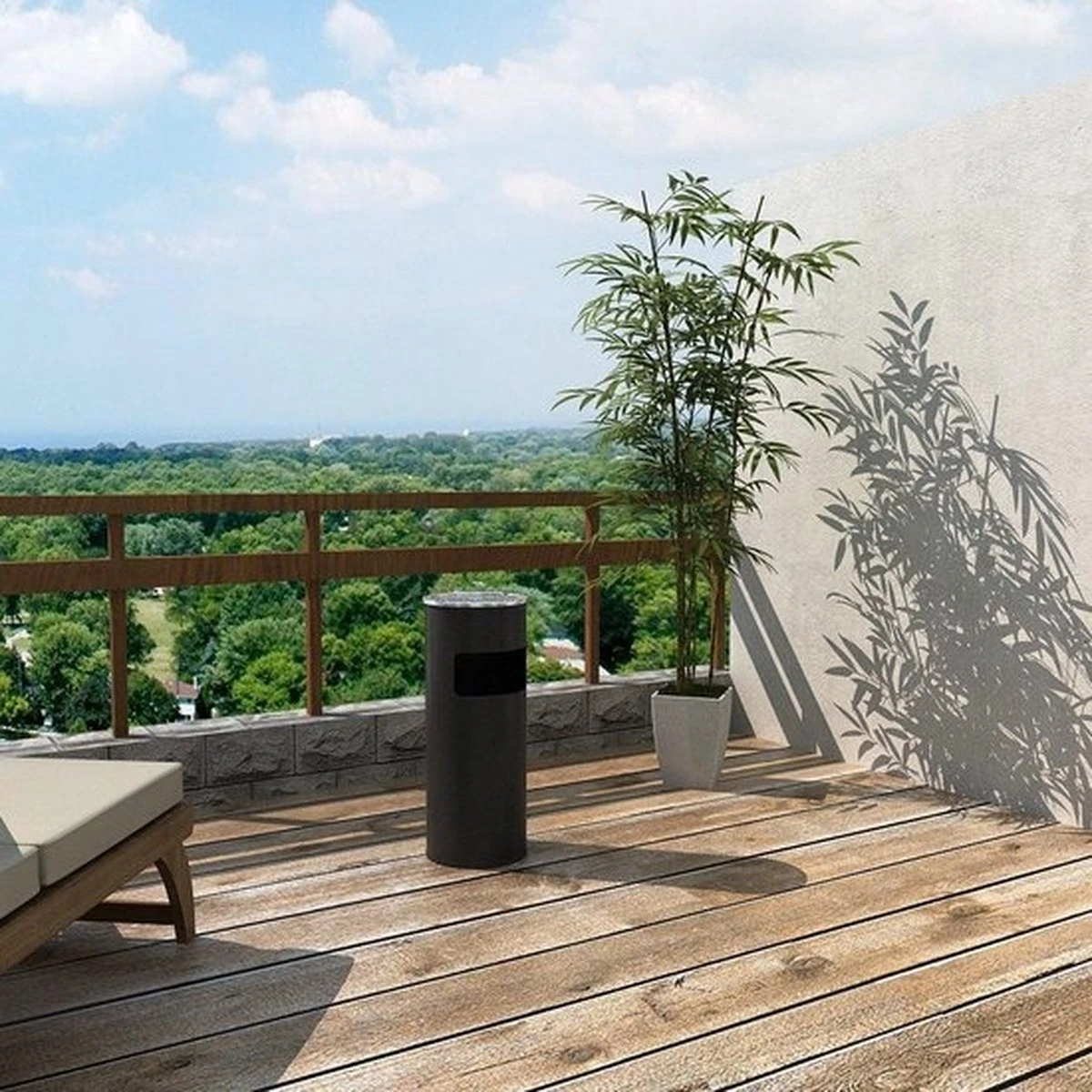 Merkloos Decopatent® Staande Asbak Met RVS Afvalbak - Asbak Voor Buiten - Vloerasbak - Buitenasbak Groot - Rookpaal - Asbakken - 25x25x60 6 Merkloos Decopatent® Staande Asbak Met RVS Afvalbak - Asbak Voor Buiten - Vloerasbak - Buitenasbak Groot - Rookpaal - Asbakken - 25x25x60 - Afbeelding 4