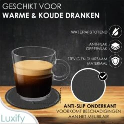 Luxe Leren Onderzetters Met Houder - 10 Stuks - Onderleggers Voor Glazen - Glasonderzetters Voor Op Tafel - Coasters - Zwart - Rond 14 Luxe Leren Onderzetters Met Houder - 10 Stuks - Onderleggers Voor Glazen - Glasonderzetters Voor Op Tafel - Coasters - Zwart - Rond -Bormioli Rocco winkel 1200x1200 376