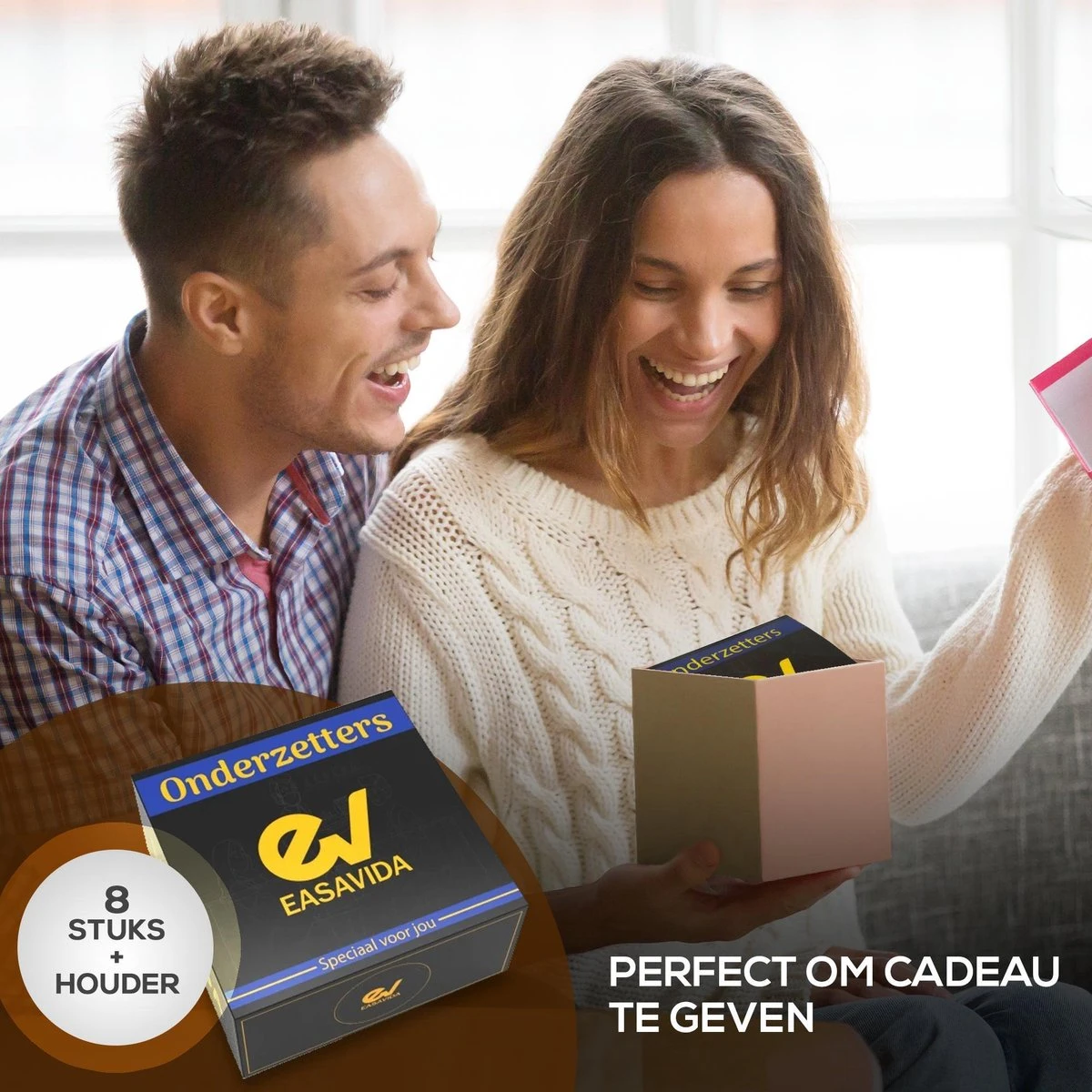 Easavida – Onderzetters Voor Glazen – 8 Stuks – Siliconen – Onderlegger – Inclusief Houder – Inclusief E-book – Zwart – Rond Design 5 Easavida – Onderzetters Voor Glazen – 8 Stuks – Siliconen – Onderlegger – Inclusief Houder – Inclusief E-book – Zwart – Rond Design - Afbeelding 3