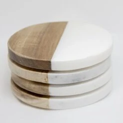 Onderzetter Rond Julia - Hout / Marmer | Onderzetter Voor Glazen | Set Van 6 11 Onderzetter Rond Julia - Hout / Marmer | Onderzetter Voor Glazen | Set Van 6 -Bormioli Rocco winkel 1200x1200 419