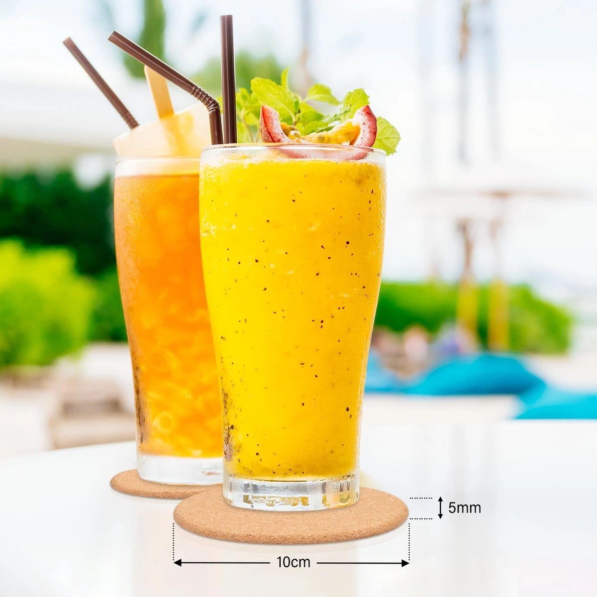 Kurken Onderzetters Voor Glazen Met Houder – Set Van 16 Kurken/Houten Onderzetters – Premium Kwaliteit – Anti-slip – Absorberend – Hittebestendig - Rond – Duurzaam/Milieuvriendelijk 7 Kurken Onderzetters Voor Glazen Met Houder – Set Van 16 Kurken/Houten Onderzetters – Premium Kwaliteit – Anti-slip – Absorberend – Hittebestendig - Rond – Duurzaam/Milieuvriendelijk - Afbeelding 5