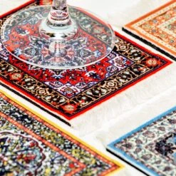 Invotis Perzisch Tapijt Onderzetters (Set Van 4) 11 Invotis Perzisch Tapijt Onderzetters (Set Van 4) -Bormioli Rocco winkel 1200x1200 437