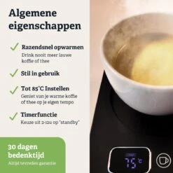 Shutterlight Verwarmde Onderzetter – Tot 85°C – 9 Standen – Timer – Warmhoudplaat Voor Mok Thee & Koffie – Mug Heating Plate – Cup Warmer 12 Shutterlight Verwarmde Onderzetter – Tot 85°C – 9 Standen – Timer – Warmhoudplaat Voor Mok Thee & Koffie – Mug Heating Plate – Cup Warmer -Bormioli Rocco winkel 1200x1200 441