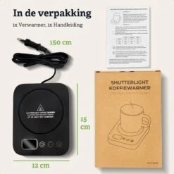 Shutterlight Verwarmde Onderzetter – Tot 85°C – 9 Standen – Timer – Warmhoudplaat Voor Mok Thee & Koffie – Mug Heating Plate – Cup Warmer 17 Shutterlight Verwarmde Onderzetter – Tot 85°C – 9 Standen – Timer – Warmhoudplaat Voor Mok Thee & Koffie – Mug Heating Plate – Cup Warmer -Bormioli Rocco winkel 1200x1200 446