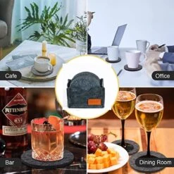IBright Vilt Onderzetters Voor Glazen - 12 Stuks – Donkergrijs – Vilten Onderzetters Met Houder - Hittebestendig - Absorberend En Duurzaam 13 IBright Vilt Onderzetters Voor Glazen - 12 Stuks – Donkergrijs – Vilten Onderzetters Met Houder - Hittebestendig - Absorberend En Duurzaam -Bormioli Rocco winkel 1200x1200 473