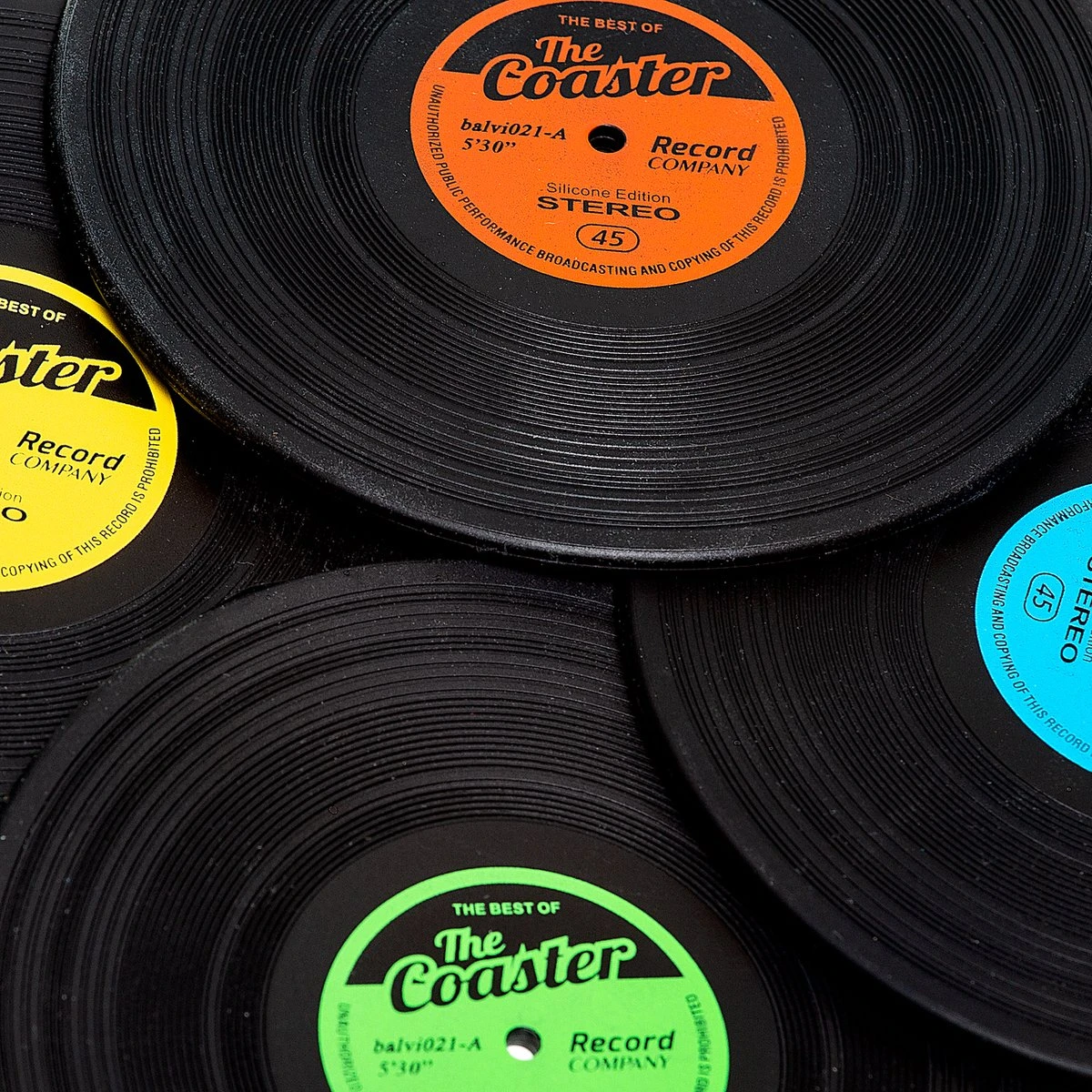 Balvi Set Van 4 LP Onderzetters The Coaster 10 Balvi Set Van 4 LP Onderzetters The Coaster - Afbeelding 8