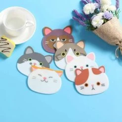 Fako Bijoux® - Katten Onderzetters - Onderzetters Voor Glazen - Katten Accessoires - Katten Decoraties - Set Van Zes Onderzetters - Hittebestendig - Antislip - Kattenliefhebber 10 Fako Bijoux® - Katten Onderzetters - Onderzetters Voor Glazen - Katten Accessoires - Katten Decoraties - Set Van Zes Onderzetters - Hittebestendig - Antislip - Kattenliefhebber -Bormioli Rocco winkel 1200x1200 536