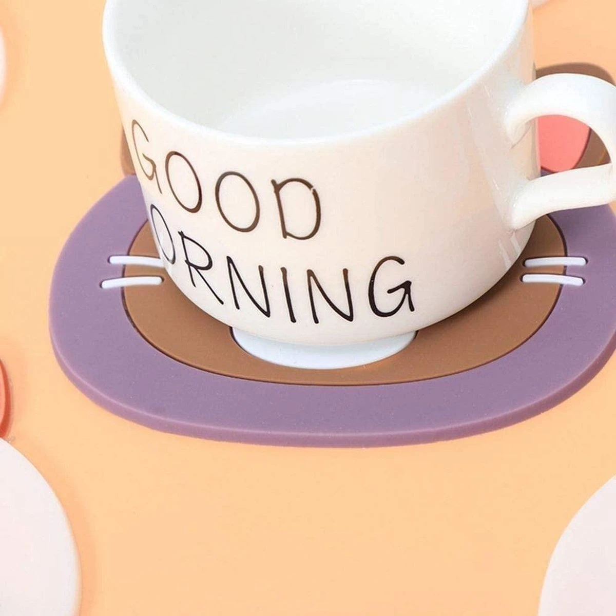 Fako Bijoux® - Katten Onderzetters - Onderzetters Voor Glazen - Katten Accessoires - Katten Decoraties - Set Van Zes Onderzetters - Hittebestendig - Antislip - Kattenliefhebber 7 Fako Bijoux® - Katten Onderzetters - Onderzetters Voor Glazen - Katten Accessoires - Katten Decoraties - Set Van Zes Onderzetters - Hittebestendig - Antislip - Kattenliefhebber - Afbeelding 5