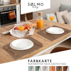 Sølmo I Designer Placemat PU Leather, Hittebestendig Twee Kleuren I 4st Placemat Wipeable With Coaster, Placemat Leather, Place Mat, Placemat Leather, Placemat Kids (Brown/Gold) 12 Sølmo I Designer Placemat PU Leather, Hittebestendig Twee Kleuren I 4st Placemat Wipeable With Coaster, Placemat Leather, Place Mat, Placemat Leather, Placemat Kids (Brown/Gold) -Bormioli Rocco winkel 1200x1200 582