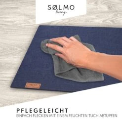 Sølmo I 6st Premium Vilt Placemats Placemat 42x32 Cm Afwasbaar Vilt Placemats Coasters Plaat Placemats + Glas Coasters Echt Hout Tafel Geschikt Blauw, Nacht Blauw 10 Sølmo I 6st Premium Vilt Placemats Placemat 42x32 Cm Afwasbaar Vilt Placemats Coasters Plaat Placemats + Glas Coasters Echt Hout Tafel Geschikt Blauw, Nacht Blauw -Bormioli Rocco winkel 1200x1200 591