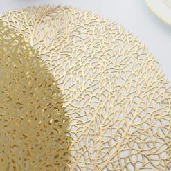 Gouden Placemat Leaf - Rond - Set Van 4 Stuks - Bloem - Blad Goud- Elegant - Chique - Feest - Bruiloft - Trouwen - Hoogwaardig Kwaliteit - 38 Cm - Feestelijk Dineren 9 Gouden Placemat Leaf - Rond - Set Van 4 Stuks - Bloem - Blad Goud- Elegant - Chique - Feest - Bruiloft - Trouwen - Hoogwaardig Kwaliteit - 38 Cm - Feestelijk Dineren -Bormioli Rocco winkel 1200x1200 607