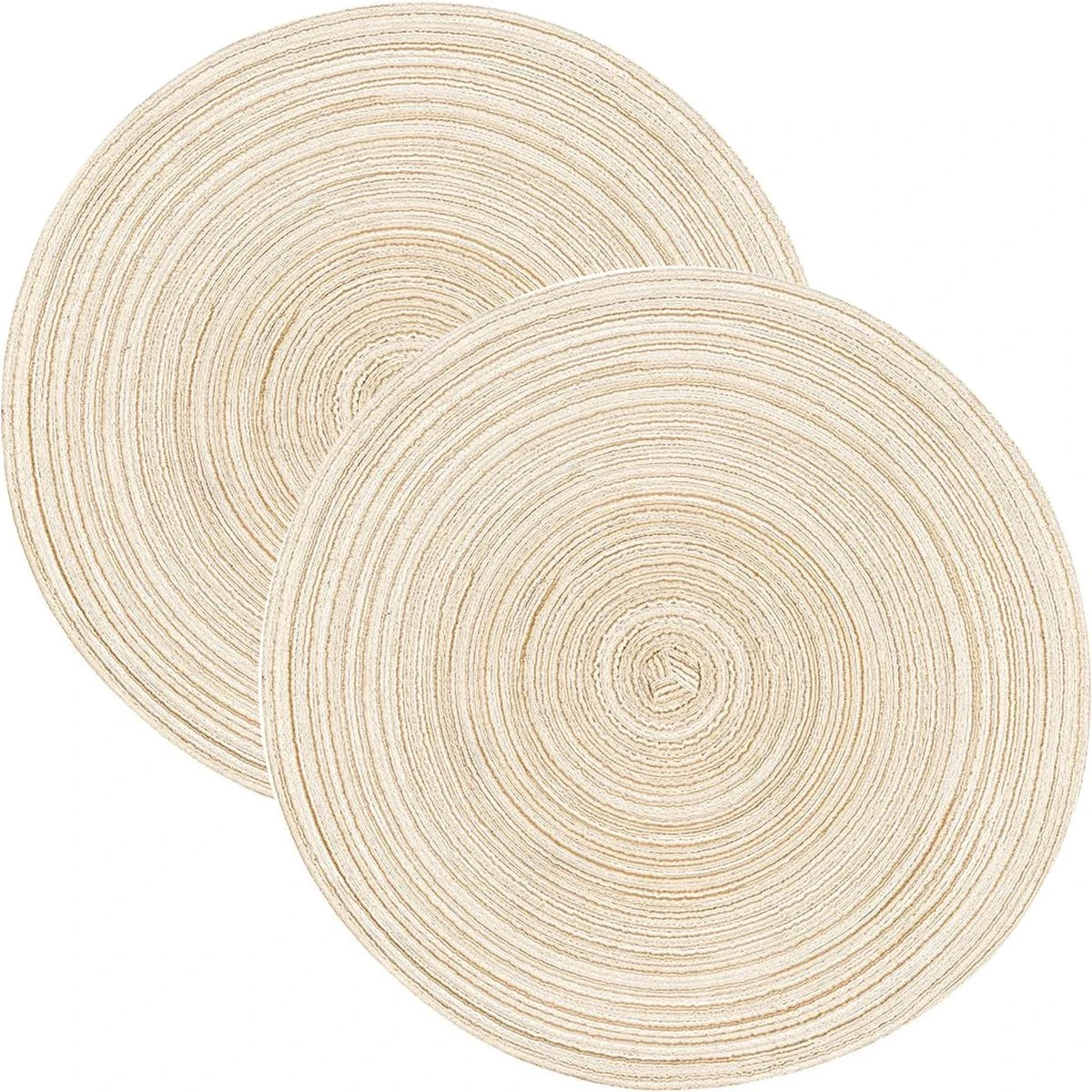 Merkloos Placemat - 2 Stuks - Placemat Rond - Placemats Rond Gevlochten - Tafelonderzetter - Tafel Onderleggers - Onderleggers Placemat - Placemat 30 Cm 3 Merkloos Placemat - 2 Stuks - Placemat Rond - Placemats Rond Gevlochten - Tafelonderzetter - Tafel Onderleggers - Onderleggers Placemat - Placemat 30 Cm