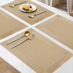 Four Love Placemats Kunststof - Kleur Goud (meerdere Kleuren Beschikbaar) - 4 Stuks - Decoratie Voor Binnen - Tafeldecoratie - Housewarming Cadeau - Bruiloft Decoratie - 45 X 30 Cm -Bormioli Rocco winkel 1200x1200 626