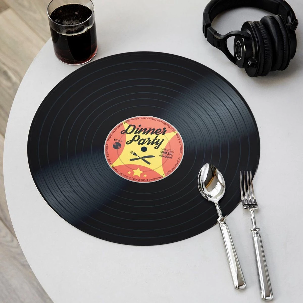 MikaMax Vinyl Placemats - Placemats - Retro - Lp Placemats - Makkelijk Schoon Te Maken - Geleverd In Een Design Hoes - 4 Stuks - 3mm Dik 8 MikaMax Vinyl Placemats - Placemats - Retro - Lp Placemats - Makkelijk Schoon Te Maken - Geleverd In Een Design Hoes - 4 Stuks - 3mm Dik - Afbeelding 6