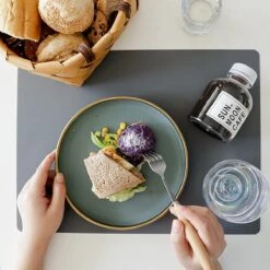 Placemats Van Sophie Nordinn® - Placemat Vaxjo (Donkergrijs) - Placemats Kunststof - Set 4 Stuks - 30x40 Cm -Bormioli Rocco winkel 1200x1200 652