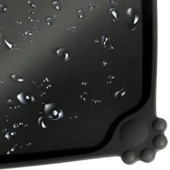 Merkloos Winkrs - Placemat Voor Voerbak Van Hond Of Kat Huisdieren - Zwart Siliconen Waterdicht - 30 X 48 Cm -Bormioli Rocco winkel 1200x1200 683