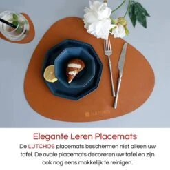 LUTCHOS Placemat Set - 12 Delig - Glorious Green - Lederlook - Waterafstotend - Krasbestendig 24 LUTCHOS Placemat Set - 12 Delig - Glorious Green - Lederlook - Waterafstotend - Krasbestendig -Bormioli Rocco winkel 1200x1200 688
