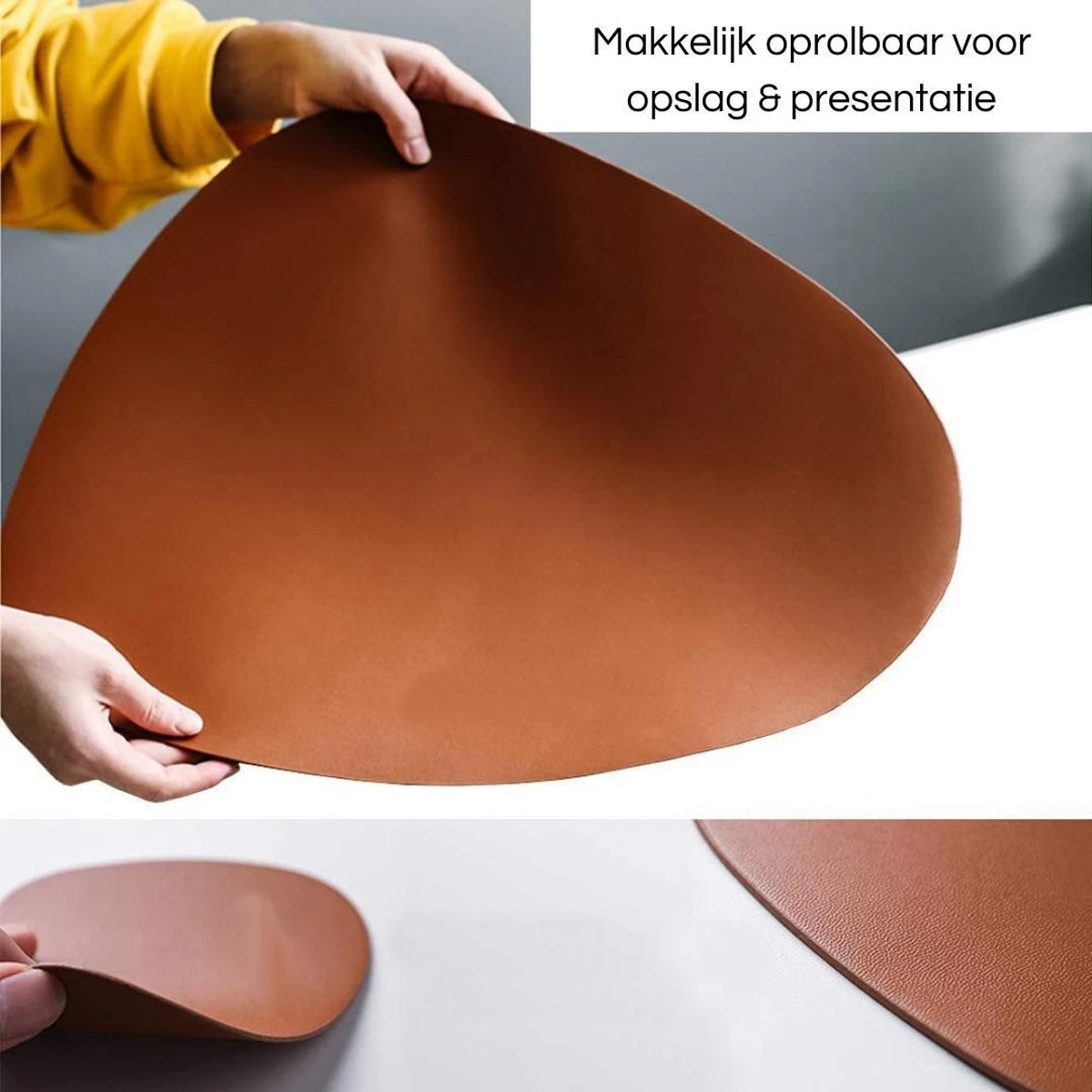 LUTCHOS Placemat Set - 12 Delig - Glorious Green - Lederlook - Waterafstotend - Krasbestendig 13 LUTCHOS Placemat Set - 12 Delig - Glorious Green - Lederlook - Waterafstotend - Krasbestendig - Afbeelding 11