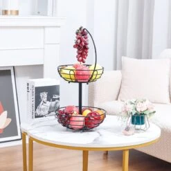 Sens Design Fruitmand Met Houder – Fruitschaal 2 Lagen – Zwart Metaal 12 Sens Design Fruitmand Met Houder – Fruitschaal 2 Lagen – Zwart Metaal -Bormioli Rocco winkel 1200x1200 760