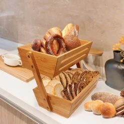 Fruitmand – 2 Laags – Hout – Aardappelbak - Aanrecht Organiser - Fruitkistje - Fruitschaal – Fruitmand -Schaal Decoratie - Voor Fruit / Groente / Snacks / Brood 13 Fruitmand – 2 Laags – Hout – Aardappelbak - Aanrecht Organiser - Fruitkistje - Fruitschaal – Fruitmand -Schaal Decoratie - Voor Fruit / Groente / Snacks / Brood -Bormioli Rocco winkel 1200x1200 804