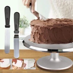 Luxe RVS Draaiplateau Set - 356 Delige Taart En Cake Decoratie Set - Taart Bakken Accessoires Set – Taartversiering -Bormioli Rocco winkel 1200x1200 851