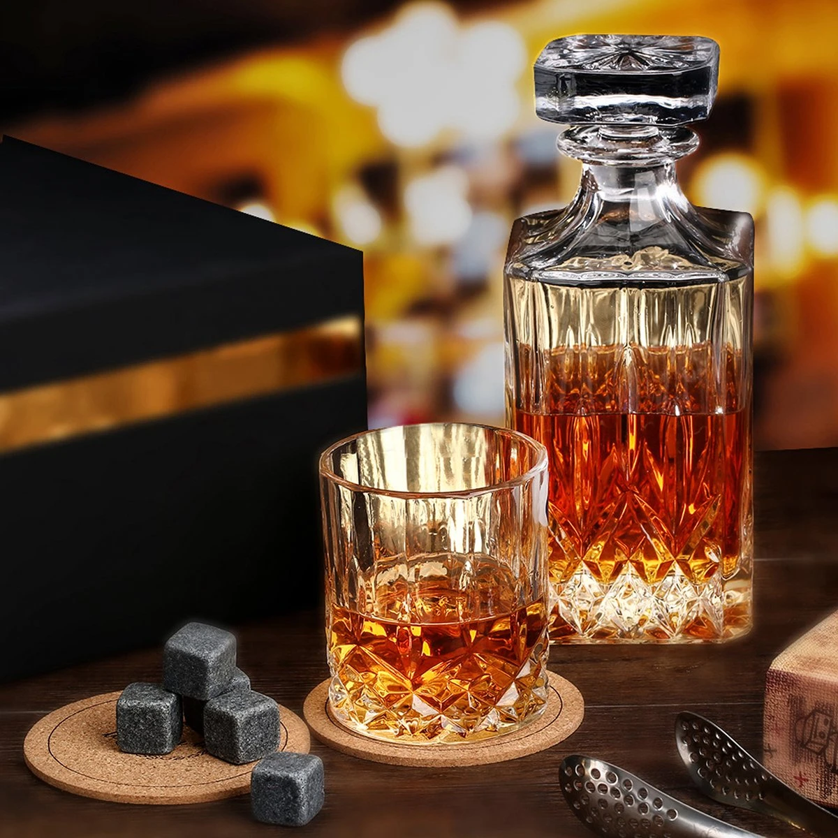 Niceey Whiskey Set - Whiskey Glazen - Whiskey Karaf - 4 Glazen Met Karaf - 5 Delig 9 Niceey Whiskey Set - Whiskey Glazen - Whiskey Karaf - 4 Glazen Met Karaf - 5 Delig - Afbeelding 7