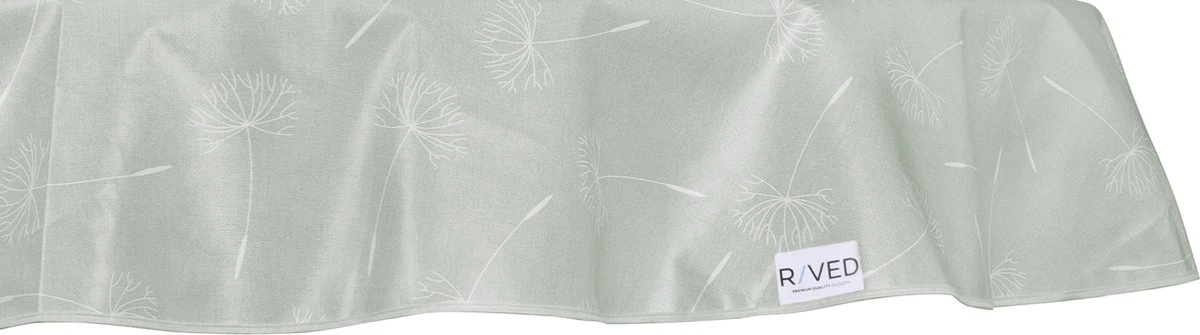 Raved Rond Tafelzeil - Bloemen Design - Paardenbloem 160 Cm ø - Groen - PVC - Afwasbaar 4 Raved Rond Tafelzeil - Bloemen Design - Paardenbloem 160 Cm ø - Groen - PVC - Afwasbaar - Afbeelding 2