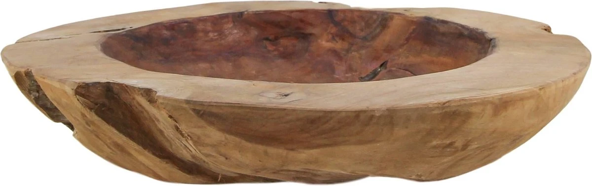 Fruitschaal Large - ø40-45 Cm - Glossy - Blank - Teak 6 Fruitschaal Large - ø40-45 Cm - Glossy - Blank - Teak - Afbeelding 4