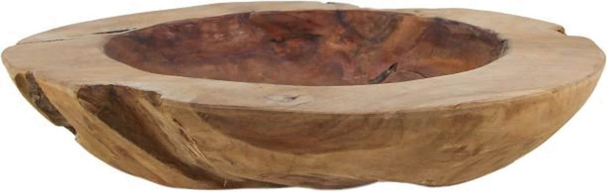 Fruitschaal Large - ø40-45 Cm - Glossy - Blank - Teak 3 Fruitschaal Large - ø40-45 Cm - Glossy - Blank - Teak