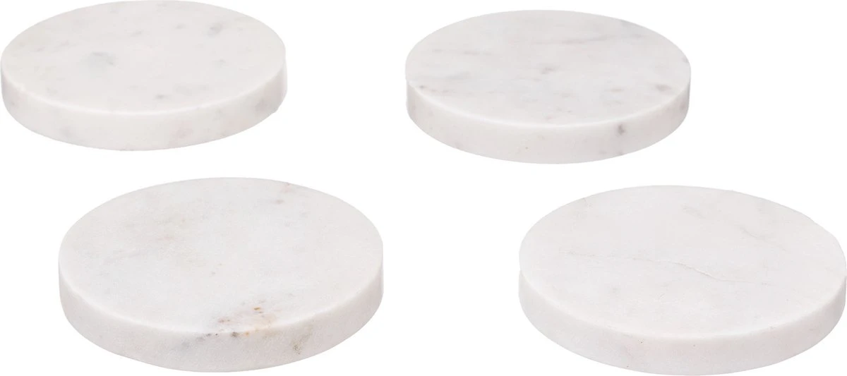 Secret De Gourmet Onderzetters Voor Glazen - 8 Stuks - Marmer - Wit 6 Secret De Gourmet Onderzetters Voor Glazen - 8 Stuks - Marmer - Wit - Afbeelding 4