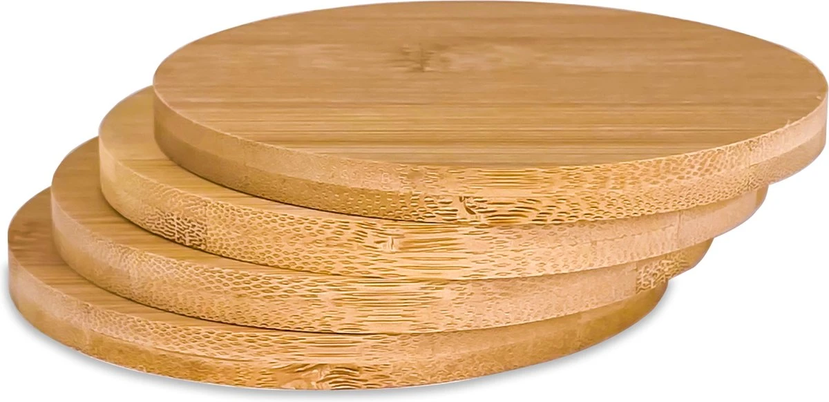 Merkloos 8 X PREMIUM Bamboe Onderzetters - Onderzetters Voor Glazen - Duurzaam 3 Merkloos 8 X PREMIUM Bamboe Onderzetters - Onderzetters Voor Glazen - Duurzaam