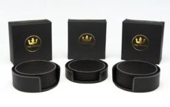 Vaja Trends Luxe Leren Onderzetters Voor Glazen - Met Houder - Set Van 10 - Zwart - Waterafstotend En Hittebestendig 20 Vaja Trends Luxe Leren Onderzetters Voor Glazen - Met Houder - Set Van 10 - Zwart - Waterafstotend En Hittebestendig -Bormioli Rocco winkel 1200x753 1