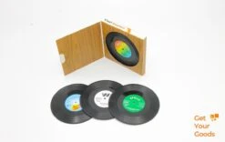 Merkloos Vinyl Platen Onderzetters Voor Glazen | LP Onderzetters (6 Stuks) | Onderzetters Met Anti-slip -Bormioli Rocco winkel 1200x759