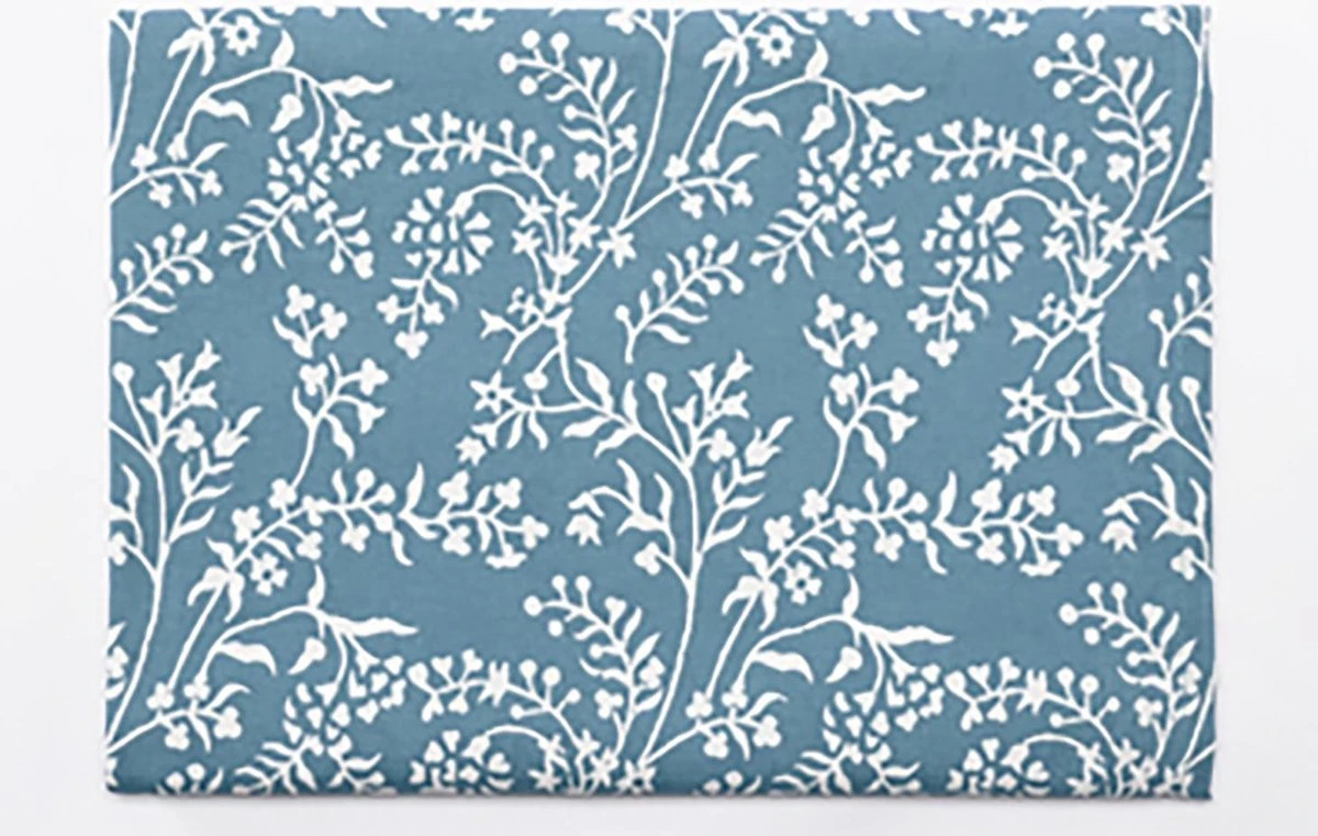 TINT TAFELLAKEN 150X250 CM PRINTED FLOWERS AQUA 3 TINT TAFELLAKEN 150X250 CM PRINTED FLOWERS AQUA