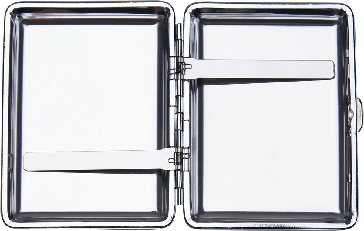 Sigarettendoosje Zilver - 16 Sigaretten - Luxe Sigarettenhouder - Hoge Kwaliteit 4 Sigarettendoosje Zilver - 16 Sigaretten - Luxe Sigarettenhouder - Hoge Kwaliteit - Afbeelding 2