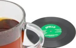 Merkloos Vinyl Platen Onderzetters Voor Glazen | LP Onderzetters (6 Stuks) | Onderzetters Met Anti-slip -Bormioli Rocco winkel 1200x768