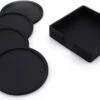 Eldur Onderzetters Met Houder Zwart (4 Stuks) - Onderzetter Glazen - Onderzetters Siliconen - Onderzettersset - Hittebestendig - Zwart - Set Van 4 -Bormioli Rocco winkel 1200x794 2