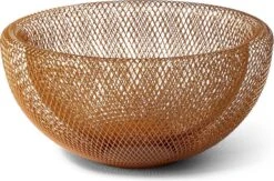 SENZA Metalen Fruitmand - Bedraad - Fruitschaal - Diameter Ø29 Cm - Goud